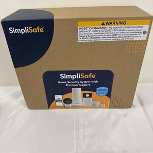 SimpliSafe Security System, Outdoor Camera, Base, Keypad, 8 Sensors, 13-Piece